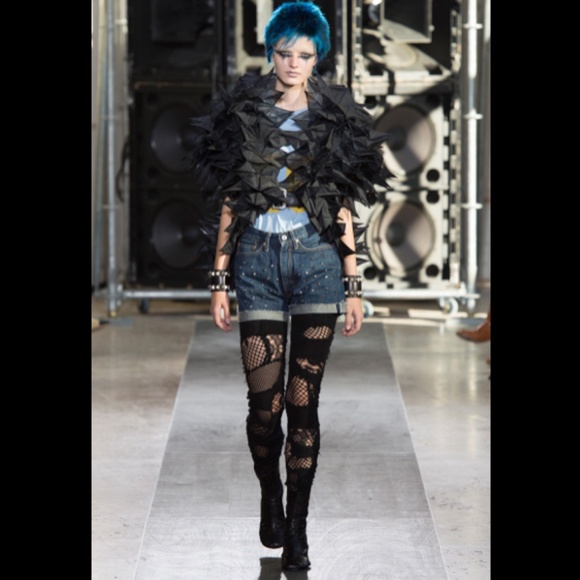 BNWT JUNYA WATANABE OS Runway Deconstructed Patchwork Tights HTF - Picture 1 of 12